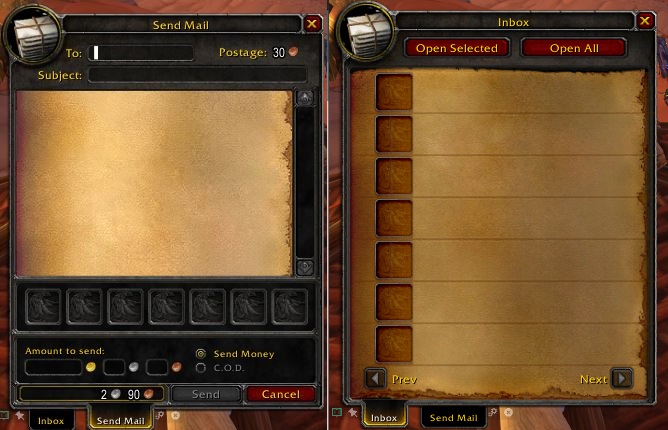 Addon postal pour World of Warcraft Vanilla (1.12.1)