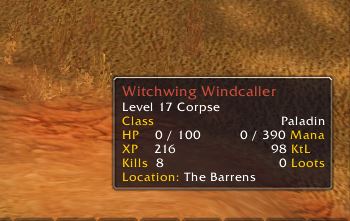 MobInfo for Wow Vanilla